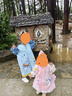 牧萌兒童雨衣男女童幼兒園小童寶寶全身防水男孩雨披 糖果獨角獸 S 曬單實(shí)拍圖