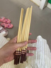 朋意高檔竹筷子天然竹中式不易無漆無蠟高檔筷子家用防滑竹筷子耐高溫 碳化工藝【5雙】防滑防霉 曬單實拍圖