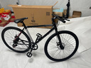 飛鴿（FLYING PIGEON）公路車(chē)自行車(chē)公路車(chē)公路自行車(chē)成人通勤車(chē)自行車(chē)學(xué)生單車(chē) 黑色|7速+前后雙碟剎+禮包 飛鴿正品 曬單實(shí)拍圖