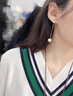 伊燦長(cháng)款流蘇仿珍珠耳環(huán)無(wú)耳洞耳夾小眾設計感高級耳墜2025新款爆耳飾 長(cháng)款顯瘦珍珠耳釘款 曬單實(shí)拍圖