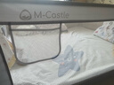 M-CASTLE床圍欄嬰兒童床上擋板寶寶床邊防摔床護(hù)欄三面拼接防夾防掉床圍擋 銀河灰 單面裝 2.0米 曬單實(shí)拍圖