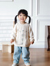 幼歌（YOUGE）嬰幼兒秋季新款純棉毛衣小花燈籠褲套裝柔軟親膚兩件套藍色褲子90 cm 曬單實(shí)拍圖