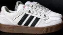 adidas「小鋸齒」D-PAD CLASSIC休閑美高風(fēng)復古籃球板鞋阿迪達斯   淺灰/黑色/淺猩紅   39 曬單實(shí)拍圖