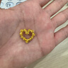 周生生黃金吊墜 玫瑰花環(huán)足金不含項鏈 情侶生日禮物82296P計價(jià) 3.55克 曬單實(shí)拍圖