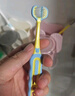 DR.BAEK三倍效率兒童牙刷三面軟毛3-6-12歲寶寶u型牙刷（顏色隨機(jī)） 曬單實(shí)拍圖
