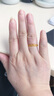 周六福七夕禮物  黃金戒指女款5G足金鏤空珠邊指環(huán)送女友禮物 計(jì)價(jià)T 14號(hào)-1.99g 曬單實(shí)拍圖