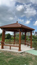 幽之藤家具（YOUZHITENG）鋁合金四角亭子別墅新中式戶外水榭小院花園公園庭院室外涼亭定制 3.4米四角亭斜形靠背座椅咖啡色 曬單實拍圖