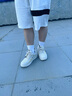 森馬（Senma）男鞋夏季休閑百搭小白鞋子男士軟底輕便厚底增高板鞋男款鏤空透氣 米色 42 曬單實拍圖