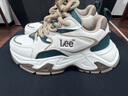 Lee男鞋新款潮流休閑鞋厚底增高老爹鞋舒適跑步鞋時(shí)尚運動(dòng)鞋子男潮鞋 墨綠 41 【偏大/請拍小一碼】 曬單實(shí)拍圖