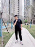 真維斯（Jeanswest）休閑褲男士秋季新款大碼寬松運(yùn)動(dòng)男款潮牌寬松運(yùn)動(dòng)哈倫褲子男 K005酒紅色 XL 曬單實(shí)拍圖