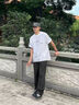 Foss Phil黑色機(jī)能風(fēng)褲男春秋季休閑直筒高級感防風(fēng)軟殼沖鋒褲2028黑色L 曬單實(shí)拍圖