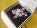 永生花戒指diy材料包森系婚禮高級(jí)手工禮物漢服配飾情侶對(duì)戒指環(huán) 紫誓今生-女款1枚 DIY材料包+盒 均碼 曬單實(shí)拍圖