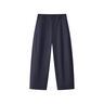 無(wú)印良品（MUJI）女式 絲光斜紋 桶型寬版褲 褲子女款25年秋季新品女裝 BE1TEC5A 黑色 S （155/62A） 曬單實(shí)拍圖