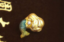 周大生腕美海洋系列黃金珍珠轉運珠熒光琺瑯美人魚(yú)尾情人節禮物送女友 美人魚(yú)轉運珠(不配皮繩和熒光燈)1.1g 曬單實(shí)拍圖