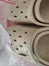 名創(chuàng)優(yōu)品（MINISO）洞洞鞋男士夏季外穿防滑厚底eva踩屎感涼鞋防臭海邊沙灘包頭拖鞋 曬單實拍圖