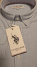 U.S. POLO ASSN.襯衫男春秋長(cháng)袖白色休閑工裝外套高端免燙抗皺寬松藍色男士襯衣 曬單實(shí)拍圖
