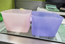 特百惠（Tupperware）冷藏保鮮盒800ml零食干貨密封儲藏盒套裝 800ml彩色2件套粉+紫 曬單實(shí)拍圖