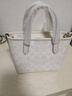 蔻馳（COACH）【官方授權店】女士city15小號單肩斜挎包托特包送女友禮物 CW032IMXU5白色 曬單實(shí)拍圖