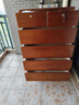 榮川實(shí)木斗柜大容量臥室客廳簡(jiǎn)約五六七八九斗柜多用儲物抽屜收納柜子 板栗色高七斗（帶鎖款） 曬單實(shí)拍圖