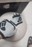 洛克兄弟（ROCKBROS） 騎行手套自行車半指夏季戶外手套男女款短指騎車手套騎行裝備 S030 黑色 SBR掌墊  L 曬單實(shí)拍圖