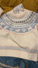 森馬（Semir）毛衣女冬小狗費爾島寬松插肩袖衣服2025俏皮軟糯毛衫109725107005 曬單實(shí)拍圖