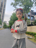 MQDMINI童裝女童長(cháng)袖T恤5A抗菌兒童條紋t恤甜美百搭打底上衣 賽跑 曬單實(shí)拍圖