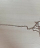 百年老鳯祥999銀項鏈女士細款純銀鎖骨鏈足銀素鏈990銀加長(cháng)延長(cháng)鏈 滿(mǎn)天星 999銀【加粗40+3+3cm 】 曬單實(shí)拍圖