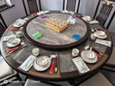 京厽新中式圓桌扇形商用酒店專(zhuān)用餐墊餐位墊防水防油隔熱防燙餐桌墊子 吉祥福瑞 扇形 曬單實(shí)拍圖