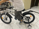 鳳凰兒童自行車(chē)男女寶寶小孩山地車(chē)3-5-6-8-10-12-16歲學(xué)生腳踏車(chē)禮物 【*推薦-高配單速】鈦金銀+禮包 18寸-單速輔助輪腳撐，變速腳撐 曬單實(shí)拍圖