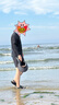 稻草人洞洞鞋男士釣魚涼鞋工裝戶外穿運動大碼防滑涉水沙灘拖鞋黑 44-45 曬單實拍圖