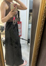 UR2025夏季新款女裝波嬉風(fēng)垂感超寬松百搭闊腿褲UWM650028 正黑 (偏寬松) S (XS-S) 曬單實(shí)拍圖