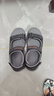 斯凱奇（Skechers）男鞋魔術(shù)貼涼鞋運動(dòng)休閑戶(hù)外鞋簡(jiǎn)約露趾沙灘鞋子防滑拖鞋 黑色/BLK 39.5 曬單實(shí)拍圖