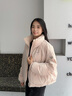 坦博爾【泡芙雙面穿】羽絨服女新款25年秋冬短款時(shí)尚立領(lǐng)外套TB5550320D 蘿黛粉 S (160) 曬單實(shí)拍圖