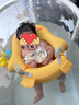 YEESOOM可折疊泡澡桶浴桶 嬰兒洗澡盆 可視化兒童浴盆洗澡 新生兒游泳桶 熱氣球泳池【超大號100cm】+送浴凳+排水管+洗澡玩具 曬單實(shí)拍圖