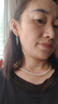 締晶大圈環(huán)耳環(huán)女士990足銀耳圈環(huán)耳釘圓圈耳飾歐美風夸張輕奢首飾品 曬單實拍圖