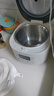 美的電飯煲1-2-3人 家用0涂層316L不銹鋼內膽電飯鍋小型 迷你智能多功能定時煮小米粥鍋微壓 母嬰級【上蓋可拆洗】白 2L 曬單實拍圖
