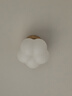 鹿家良品（LUUGAA）棉椛過(guò)道吸頂燈玄關(guān)燈奶油云朵燈原木風(fēng)走廊燈陽(yáng)臺(tái)燈led中山燈具 【薦】17cm三色光5W 曬單實(shí)拍圖
