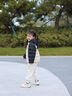 巴拉巴拉balaOne童裝兒童羽絨服寶寶女童男童2025年冬季保暖外套 淺卡其50311-白鴨絨 110 充絨量48g 適合3-4歲 曬單實(shí)拍圖