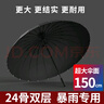 傘小滿德國24骨雨傘男士大號(hào)加固加厚結(jié)實(shí)抗風(fēng)自動(dòng)長柄超大高爾夫傘定制 （24骨）150CM外黑內(nèi)黑 曬單實(shí)拍圖