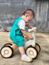京厽平衡車(chē)兒童1一3-2歲寶寶四輪滑行嬰幼兒滑滑步溜溜新款入門(mén)扭扭車(chē) 青咖色無(wú)音樂(lè )燈光 曬單實(shí)拍圖