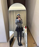 優(yōu)棵樹(shù)打底褲女秋冬加絨加厚可外穿高腰收腹緊身顯瘦豎條紋美腿保暖褲女 灰色連腳【300g/-5-15°c】 1條 均碼 【適合80-150斤/155-175cm】 曬單實(shí)拍圖