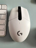 羅技（G）G304 LIGHTSPEED無(wú)線(xiàn)鼠標(biāo)游戲電競(jìng)鼠標(biāo)輕量化小手鼠標(biāo)自定義宏編程 白色 防滑貼禮盒 曬單實(shí)拍圖