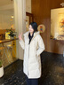 波司登25新款羽絨服女中長(zhǎng)款90絨寬松舒適通勤連帽保暖外套B250245116 暖沙米7A53 S 160/84A 體重約100-110斤 曬單實(shí)拍圖