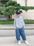 小豬班納男童polo插肩衛衣套裝2025兒童春秋男孩休閑耐磨柔軟衛褲時(shí)髦童裝 【polo插肩撞色衛衣】11 110 【推薦30-37斤】 曬單實(shí)拍圖