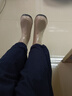 短筒雨鞋女士防滑水鞋時(shí)尚防水加絨保暖廚房工作雨具四季通用雨靴 卡其色【短筒】 37 曬單實(shí)拍圖