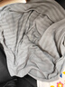 宜家（IKEA）VITMOSSA威特摩薩簡(jiǎn)約休閑毯子午睡辦公室沙發(fā)用毛絨蓋毯 灰色休閑毯 其他 曬單實(shí)拍圖