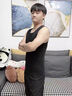雅鹿男士保暖背心男加絨德加厚秋冬季無袖打底衫雙面磨絨無痕內(nèi)衣2件 【保暖背心】深空藍(lán)+深灰 XL 【建議體重120-150斤】 曬單實拍圖