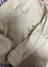 她享休閑外套女花卉刺繡外搭上衣春秋裝翻領(lǐng)夾克外套女T143U2010 曬單實(shí)拍圖