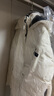 獨束大碼女裝中長(cháng)款減齡立領(lǐng)連帽羽絨服女微胖mm冬新款保暖羽絨外套 黑白色 M (尺碼：1) 曬單實(shí)拍圖