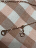 周六福18K金項鏈女O字鏈素鏈鎖骨鏈生日禮物 紅18K 約1.6g-47cm 曬單實(shí)拍圖